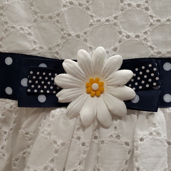 Blueberi Sz 7 Daisy Eyelet Dress E48 - Picture 2 of 7